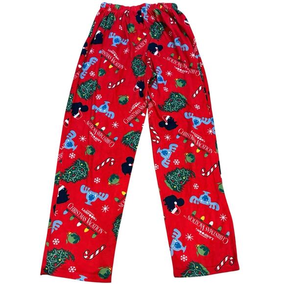Lampoons Christmas Vacation Xmas Tree Moose Menorah Red Lounge PJ Pants Medium - Picture 2 of 6